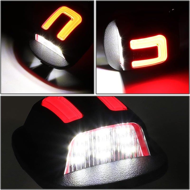 NUVISION LIGHTING Pair of LED License Plate Lights Compatible with 94-04 Xterra / 98-04 Frontier, B6510-7Z010 265109Z400, NVL-LPL-017 - Image 2